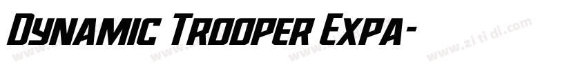 Dynamic Trooper Expa字体转换